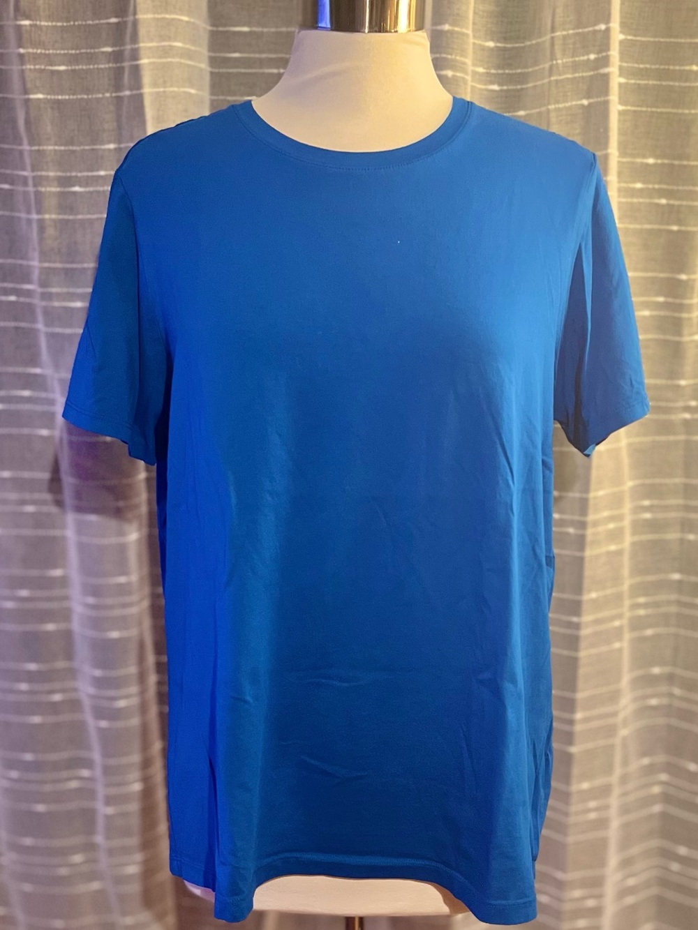Lands' End Sz XL Supima Cotton Crewneck Tee in Royal Blue